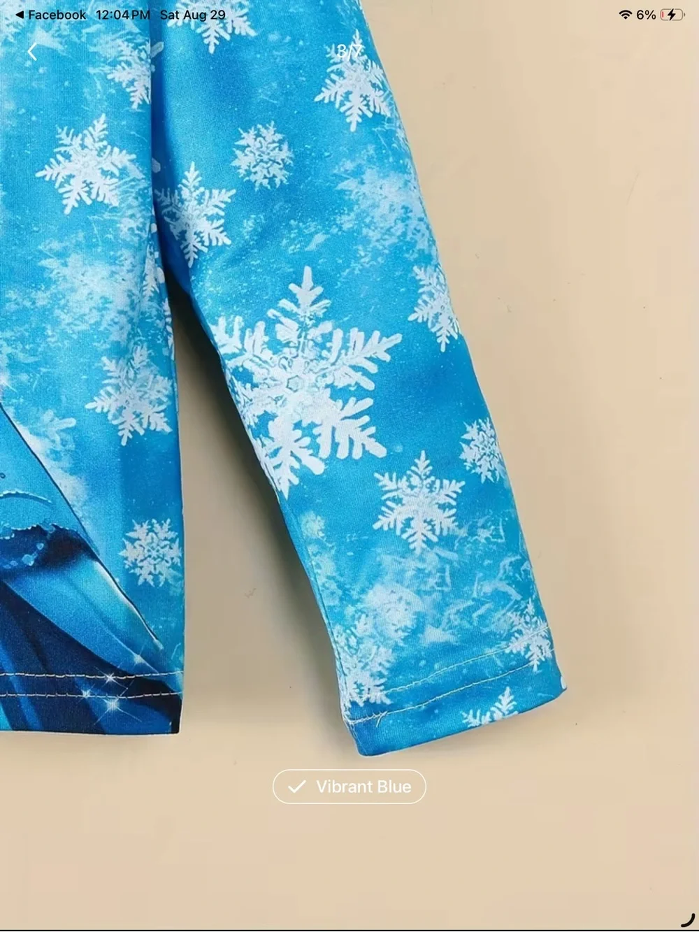 Blue Snow Princess Girls' Pajama Set
